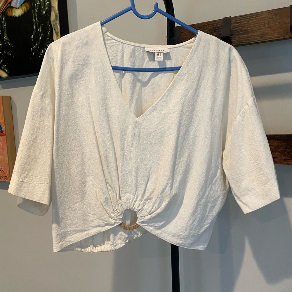 White Crop Top